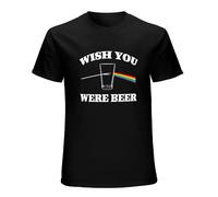 KAZHILAN Wish You Were Beer O-Neck 100% Cotton Short Sleeve Unisex T-Shirt S