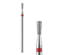 KAZIPOP Foret à ongles diamant à barillet conique en alliage dur pour enlever le vernis gel, outil de retrait bidirectionnel, perceuse bidirectionnelle, diamètre standard ISO, convient à la plupart