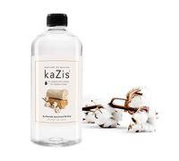 KAZIS® I Champs de Coton I 1 Litre I pour Toutes Les Lampes catalytiques I Parfum d'ambiance I Fleur de Coton parfumée