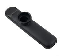 Kazoo à bouche Instrument de musique pour débutants Design compact en métal pour un jeu et un rangement faciles (Noir)