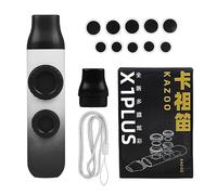 Kazoo à double trou de flûte portable réglable ton petit kazoo professionnel instrument de musique pour enfant adulte débutant