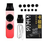 Kazoo à double trou de flûte portable réglable ton petit kazoo professionnel pour enfant adulte débutant double membrane instrument de musique traditionnel unique facile à apprendre