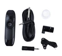 Kazoo électrique 11 Cm Portable Kazoo Set Professionnel Résine Alliage D'aluminium Kazoo Remplacement avec Enregistreur Membrane Pick-up (Noir)