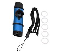 Kazoo en métal avec embout en résine, instrument à vent réglable, diaphragmes de flûte inclus, conception à crémaillère pour un jeu facile, pour débutants et musiciens (Bleue)