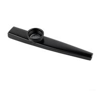 Kazoo en métal pour débutants - Instrument de musique léger et portable - Idéal pour les enfants et les partenaires - Noir