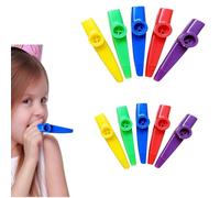 Kazoo en Plastique pour Enfants - 10 Pièces Instruments Musicaux Colorés (5 Couleurs)