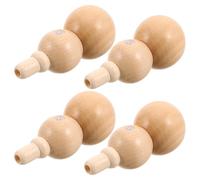 Kazoo Instrument à Vent Traditionnel 4 Pièces Portable, en Bois | Léger et Compact, Finition Kaki, Forme Gourde Classique, pour Jeu Collectif et Entraînement en Groupe