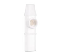 Kazoo Instrument de musique léger avec 5 membranes supplémentaires pour clavier, violon, piano et guitare Blanc