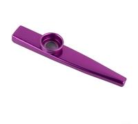 Kazoo Métallique Harmonica à Bouche pour accessoire Guitare Son Grave pour facile Jouer Théorie 12cm(Purple)