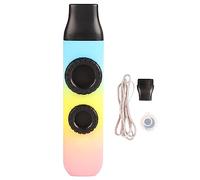 Kazoo Plastic Professionnel, Instrument de Musique à Diaphragme Réglable, 10 Pièces pour Ukulélé Violin - Son Unique, Facile à Transporter, Compatible Multi - Instruments (Dégradé tricolore brillant)