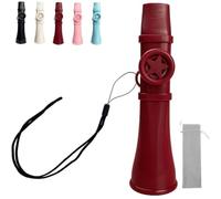 Kazoo Professionnel à Tonalité Réglable, Facile à Jouer, For Adultes et Enfants, Lavable, sans Membranes, Facile à Apprendre, Instruments de Musique For Guitare, Piano, Ukulélé(Red)