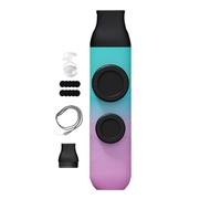 Kazoos en métal pour adultes - Instruments de randonnée portables, outils de soulagement du stress à double membrane, outils amusants avec 12 membranes de flûte, amateurs de musique, débutants pour la