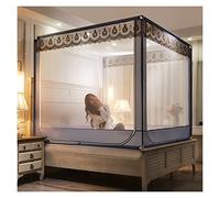 KAZUP Installation en 5 Secondes, moustiquaire autoportante pour lit et Camping, Design Portable Pliable (Couleur : Gris, Taille : lit de 1,8 m)