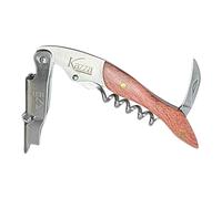 Kazza Couteau de sommelier -Tire bouchon professionnel en Acier Inoxydable, Le Meilleur Choix pour les Serveurs, Barmans, avec décapsuleur et coupe capsule, Limonadier avec Boîte Cadeau