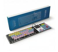KB Covers Pro Tools Clavier Pro en Aluminium rétroéclairé - Disposition américaine macOS - Clavier de Raccourci Avid avec Touches de Raccourci à Code Couleur et connectivité Filaire USB-A pour
