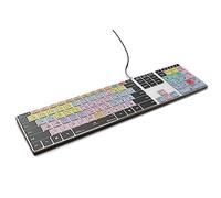 KB Covers Pro Tools Clavier Pro en aluminium rétroéclairé - Windows - US - Clavier de raccourci avancé avec touches à code couleur, filaire USB, pas de décoloration, compatible avec Logic Pro et