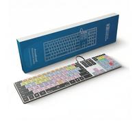 KB Covers Pro Tools Clavier raccourci rétroéclairé en aluminium pour PC Windows - Plus de 150 touches d'édition audio à code couleur, disposition américaine, filaire USB, compatible avec les