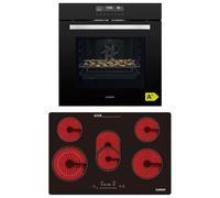 KB ELEMENTS Kit de cuisinière autonome | Four encastrable de 60 cm | Fonction Air Fry | Plaque de cuisson vitrocéramique de 77 cm | Plaque de cuisson électrique 77 cm | Grill | Air chaud | Aqua Clean
