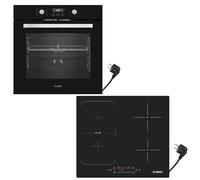 KB ELEMENTS Kit de cuisinière autonome - Four encastrable de 60 cm - Plaque à induction de 59 cm - Plaque à induction avec zone flexible - Grill - Air chaud - Aqua Clean - 9 fonctions - Sécurité