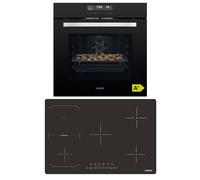 KB ELEMENTS Kit de cuisson autonome | Four encastrable de 60 cm | Fonction Air Fry | Plaque de cuisson à induction de 77 cm | Plaque de cuisson à induction avec zone flexible | Grill | Air chaud |