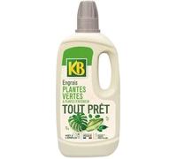 KB KBTPVN - Engrais Liquide Tout Prêt Plantes Vertes et Plantes d'Intérieur 1 L - Plantes plus vertes en 7 jours - Nourriture équilibrée - A base de minéraux - Solution toute prête -Fabriqué en France