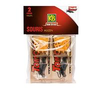KB HOME DEFENSE 28335 - Pièges Ã€ Souris Mécanique en Bois X 2 - Pièges Très Solides Et Mécanisme Simple