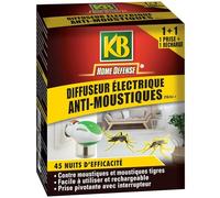 KB HOME DEFENSE, diffuseur électrique Anti-moustiques pral+, 45 Nuits d'éfficacité (l'emballage Peut Varier)