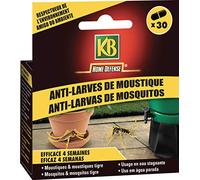 KB HOME DEFENSE HDLARV Insecticide Anti-Larves de Moustique 30 Capsules - Tout types de moustiques - Efficace j'usqu'à 4 semaines, Neutre
