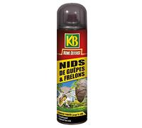 KB HOME DEFENSE HDNID - Aérosol Nids de Guêpes et Frelons 500 ml - Formule choc - Pour nids de guêpes, frelons, frelons asiatiques - Action foudroyante et efficace - Jet longue portée jusqu'à 6 m
