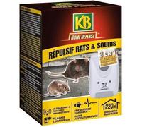 KB HOME DEFENSE Répulsif rats et souris HDULT220 – Ultrasons, ondes électromagnétiques, flash 220 m²