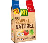 KB KBCOMP5 - Engrais Granulés Complet 5 kg - pour 3 Mois de Nourriture équilibrée - pour des Fruits et légumes Plus abondants - pour 100m² fertilisés - Fabriqué en France