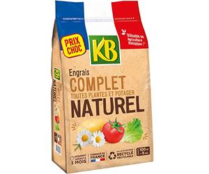 KB KBCOMP5 - Engrais Granulés Complet UAB 5 kg - Pour 3 mois de nourriture équilibrée - Pour des fruits et légumes plus abondants - Formule 100% naturelle - Pour 100m² fertilisés - Fabriqué en France