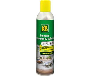 KB KBMIXAE2 - Aérosol Insectes Volants et Rampants sans Insecticide 300 ML - Elimine Insectes par Action enveloppante - Effet mécanique avec Technologie d'immobilisation - sans Odeur et ne tâche Pas
