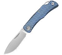 KB Knives El Dorado Silver Bead Blast M390 Blade Blue Ano Titanium Micro Milling KB469C