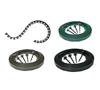 KB Tools Bordure de Jardin avec piquets, Bordure de Gazon Flexible, Six Longueurs différentes 10m, 20m, 30m, 40m, 50m, 100m, Deux hauteurs 4cm, 6cm, Délimitation de Paysage résistante aux intempéries