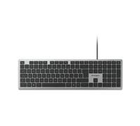 KB515 EQ - Clavier - full size - USB - QWERTY - Anglais international - gris sidéral - Pour la vente au détail - carton FSC