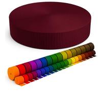 KBBB Sangle 2 m 5 m 10 m 50 m de long - 50 couleurs largeurs : 10 mm 15 mm 20 mm 25 mm 30 mm 40 mm 50 mm Sangle de sac en polypropylène, idéal pour les projets de bricolage et travaux manuels 174