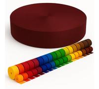 KBBB Sangle 2 m 5 m 10 m 50 m de long - 50 couleurs Largeurs : 10 mm 15 mm 20 mm 25 mm 30 mm 40 mm 50 mm Sangle de sac en polypropylène, idéal pour les projets de bricolage et travaux manuels 520