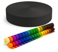 KBBB Sangle 2m 5m 10m 50m de long - 50 couleurs Largeurs: 10 mm 15 mm 20 mm 25 mm 30 mm 40 mm 50 mm Sangle pour sac en polypropylène, idéale pour les projets DIY et travaux manuels 860 Anthracite 10