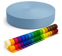 KBBB Sangle en polypropylène 2m 5m 10m 50m de long - 50 couleurs Largeurs: 10 mm 15 mm 20 mm 25 mm 30 mm 40 mm 50 mm Sangle de sac en polypropylène, idéale pour les projets DIY et les travaux manuels