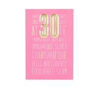 KBC Carte Anniversaire - 30 ans Sympathique Agréalble Dynamique...