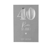KBC Carte Anniversaire - 40 ans Roi du jour ! Happy Birthday