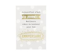 KBC Carte Anniversaire - Aujourd'hui c'est ta Journée ! Meilleurs voeux de bonheur..