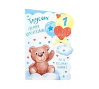 KBC Carte Anniversaire - Joyeux premier anniversaire Tu es tellement minion 1 an