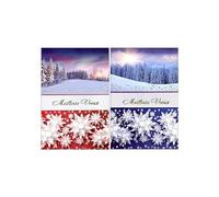 KBC Carte De Voeux - Bonne Année Paysage Enneigé Visuel Aléatoire*