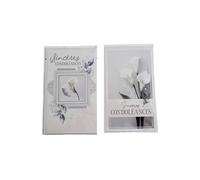 KBC Carte De Voeux - Sincères Condoléances - Fleurs Visuel Aléatoire*