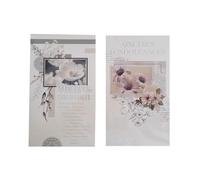 KBC Carte De Voeux - Sincères Condoléances - Fleurs Visuel Aléatoire*