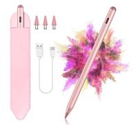 KBCASE Stylet Tablette Android Universel pour Samsung/Lenovo/Xiaomi/Huawei | Sensibilité à l’inclinaison & Haute Précision, Recharge Rapide 15 min pour Samsung Galaxy Tab, 3 Pointes de Rechange, Blanc