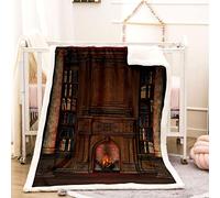KBDQGX Couverture Lit en Flanelle 3D Idées D'Étagères Élégantes Imprimée 150X150Cm Couverture Polaire 100% Microfibre Douce, Plaid Polaire Grande Taille pour Canapé Et Lit, Chaude Et Confortable