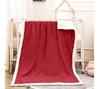 KBDQGX Couverture Polaire en Microfibre Imprimé Rouge Tendance 3D Imprimée Douce Fluffy Flanelle Couverture De Lit Plaid Canapé Convient Adultes Et Enfants Rester Chaud en Hiver 180X220Cm